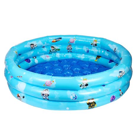 Baby Inflatable Round Swimming Pool for 0-3 Years Old Kids 3-Layers ...