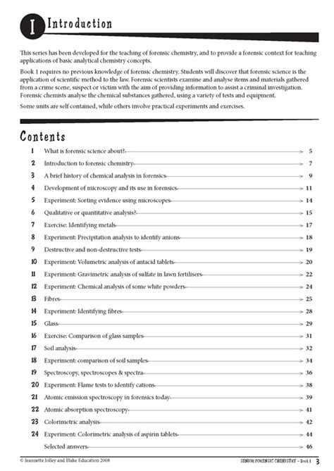 Senior Forensic Chemistry - Book 1 - Blake Education (9781921015472) Educational Resources and ...