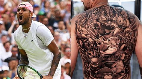 Nick Kyrgios Told Us All About His Gigantic Pokémon Back Tattoo | GQ