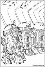 R2 Droids From Star Wars Coloring Page  Free Printable Pages sketch template