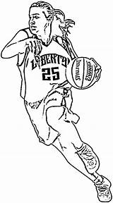 Girls Basketball Coloring Pages  Nation sketch template