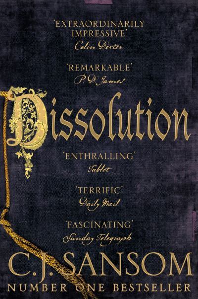 The Shardlake series: Dissolution by C. J. Sansom (Paperback) Quality guaranteed 9781447285830 ...