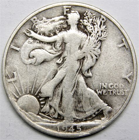 1945 S Walking Liberty Half Dollar #7 - For Sale, Buy Now Online - Item #276557