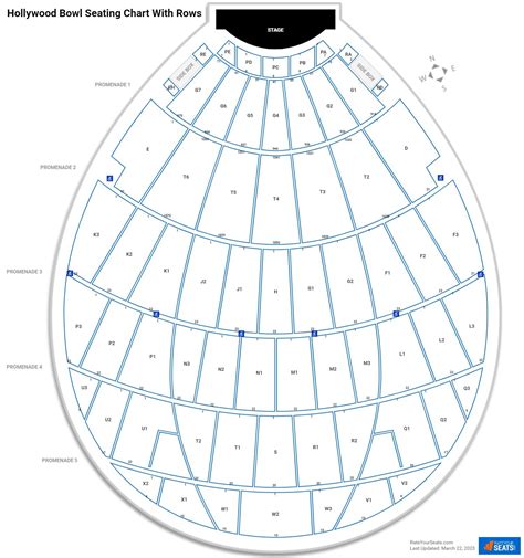 Hollywood Bowl Seating Chart - RateYourSeats.com