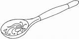 Spoon coloring pages To Download And Print For Free sketch template