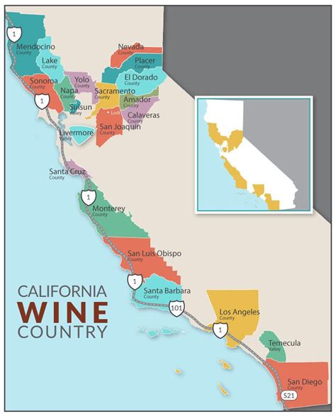 Pin by Tam Mom on grape art | Wine map, Wine region map, Wine country california