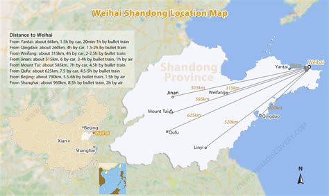 Weihai Map, Weihai China Map 2025