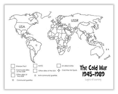 Africa Cold War Printable Map