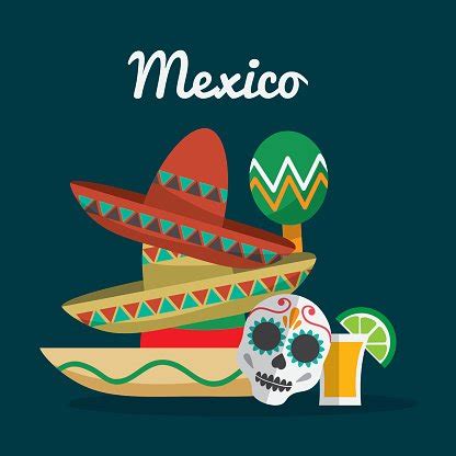 Mexico Landmarks Design Stock Clipart | Royalty-Free | FreeImages