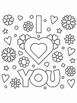 I Love You Coloring Pages  ColoringLib sketch template