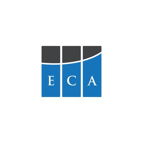 ECA letter logo design on WHITE background. ECA creative initials letter logo concept. ECA ...