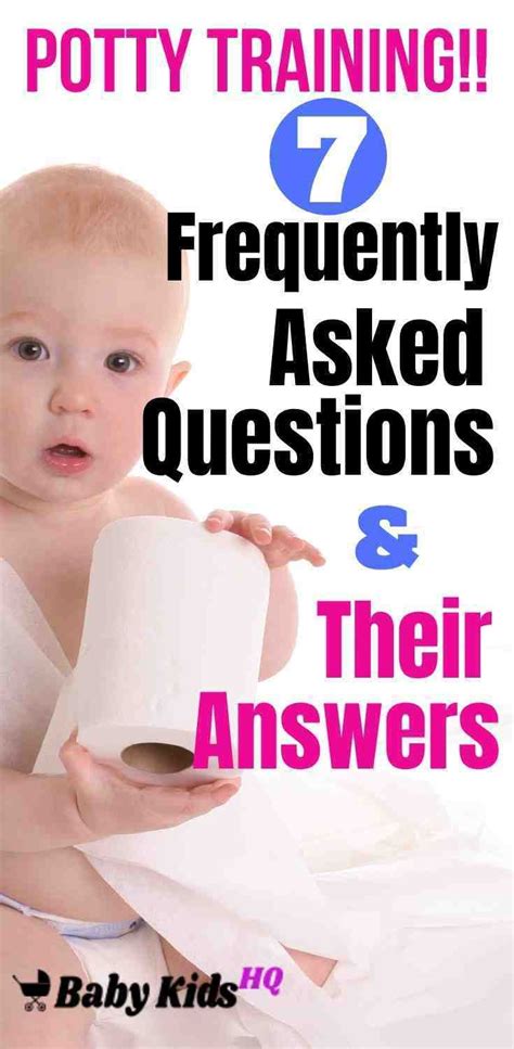 Potty Training: 7 Frequently Asked Questions & Their Answers - BabyKidsHQ | Potty training ...