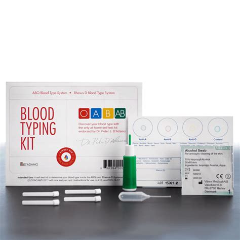 Original Home Blood-Typing Kit - Keys to Basic Health