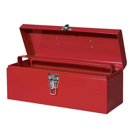 Shop International Tool Storage Economy 16-in Steel Lockable Tool Box (Red) at Lowes.com