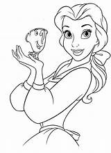Disney Princesses Belle Coloring Page  Free Printable Pages sketch template
