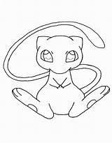 Pokemon Mew Coloring Page  Home sketch template