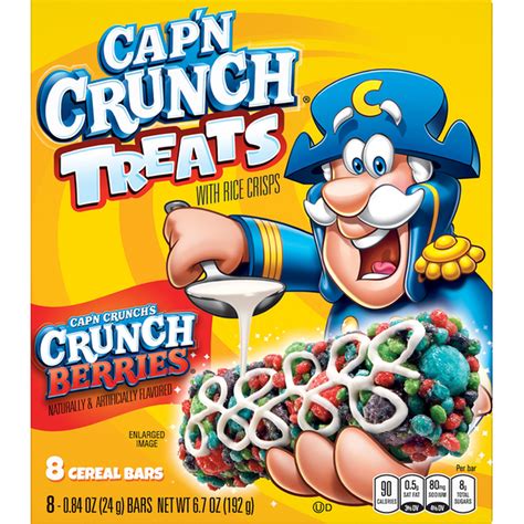 Cap'n Crunch's Cereal Bars, Crunch Berries, 8 Pack (0.84 oz) - Instacart