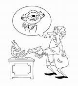 Mad Scientist Coloring Page At GetColoringscom  Free Printable sketch template