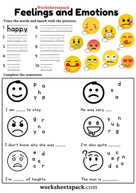 Emotions worksheets: Explore and Manage Feelings Effectively