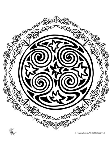 Celtic Mandala Coloring Pages - Coloring Home