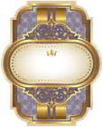 Purple Luxury Label Template Clipart Image | Gallery Yopriceville - High-Quality Free Images and ...