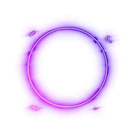 Purple Neon Border Circle Frame, Neon, Neon Border, Border PNG Transparent Clipart Image and PSD ...