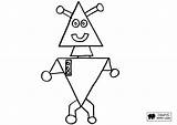 Triangle Coloring Pages sketch template