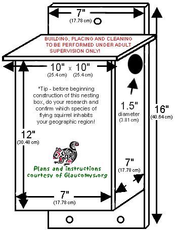 DIY Flying Squirrel Box Plans