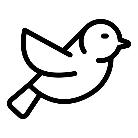 Sparrow bird icon outline vector. Animal tree 15073877 Vector Art at Vecteezy