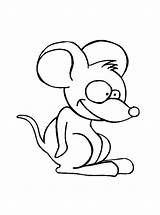 Mouse To Color For Children Kids Coloring Pages sketch template