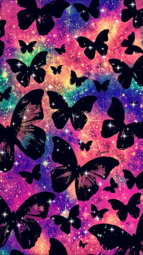 Dark Butterflies Galaxy Wallpaper #androidwallpaper #iphonewallpaper #wallpaper #galaxy ...