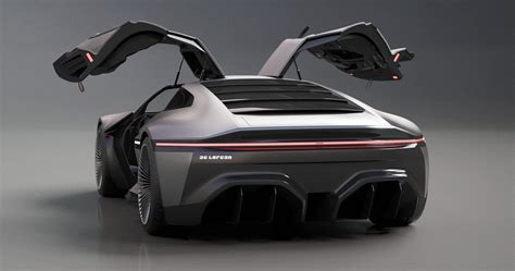 Designer Updates The DeLorean With Modern Supercar Look