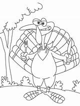 Turkey With knife And Fork coloring Page  Download Free sketch template