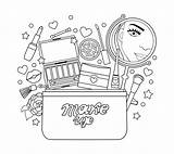 Cosmetics Coloring Pages sketch template