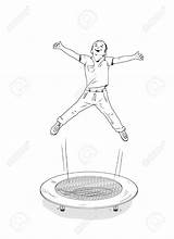 Trampoline Coloring Page  Yunus Pages sketch template