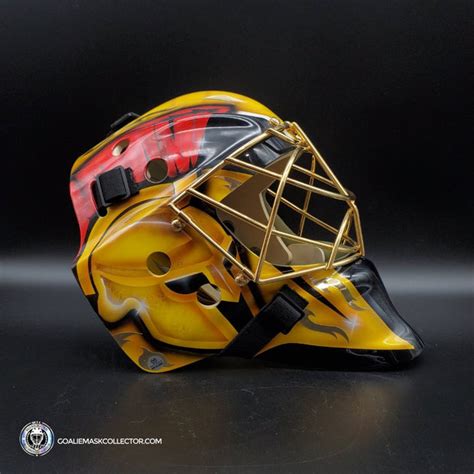 Marc-Andre Fleury Signed Goalie Mask Las Vegas AS Edition + 24k Gold P ...