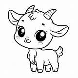 Cute Goat Coloring Page  4 Free Printable Pages sketch template