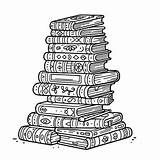Pile Of Book Coloring Page  For Kids – Smart Creative And Fun sketch template