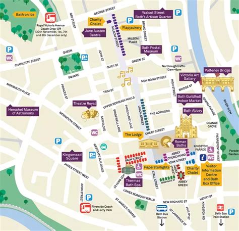 Bath Christmas Market 2019 map: The chalets, the food stalls and the one way queues - Somerset Live