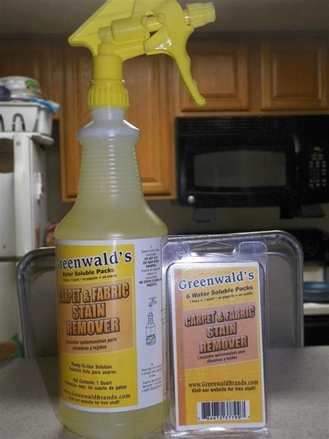 mygreatfinds: Greenwald's Carpet And Fabric Stain Remover Kit Review