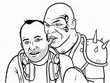 Free Printable Mike Tyson sketch template