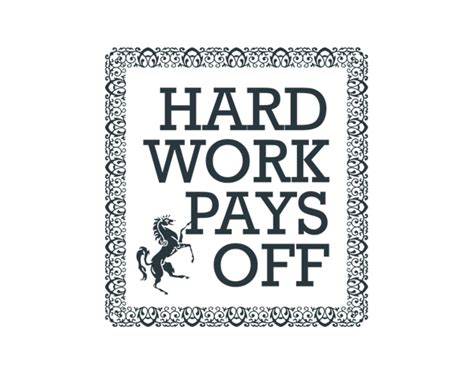 Hard Work Pays Off Word Art | Squijoo.com