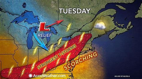 More heat and humidity expected Tuesday along with chance of severe ...