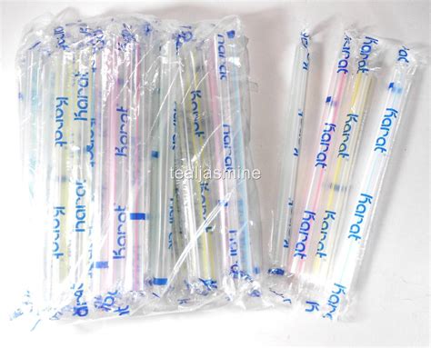 Boba Straws Karat 50 Individually Wrapped Bubble Tea 1 2" Wide 7 5" USA Seller | eBay