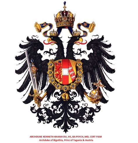 The Royal Hapsburg (Habsburg) Coat of Arms of Austria. I am prinz of Austria. --- ArchDuke ...