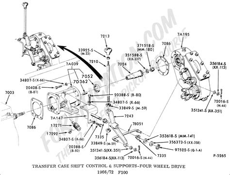 Transfer case shift linkage ford