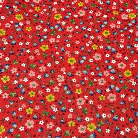 Small Print Fabric, Tiny Floral Fabric, Flower Cotton Fabric, Quilting Fabric by the Yard ...