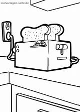 Great coloring page toaster  Household Free pages sketch template