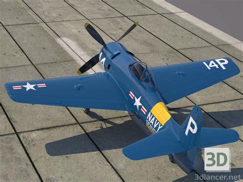 3d model Grumman F8F-2 Bearcat | 62796 | 3dlancer.net