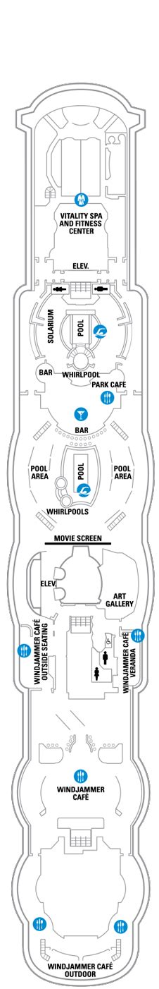 Serenade of the Seas Deck plan & cabin plan